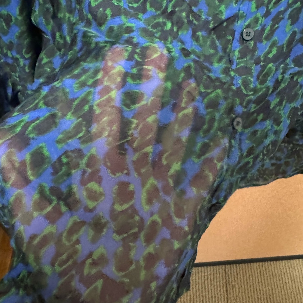 Joe’s Button Down Silk top - Picture 2 of 4